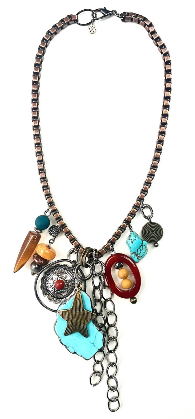 Box Chain W/Gypsy Dangles