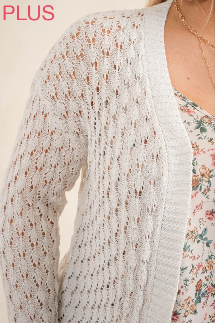 Medallion Open Knit Cardigan
