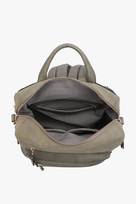 Amelia Suede Backpack w/ Guitar Straps