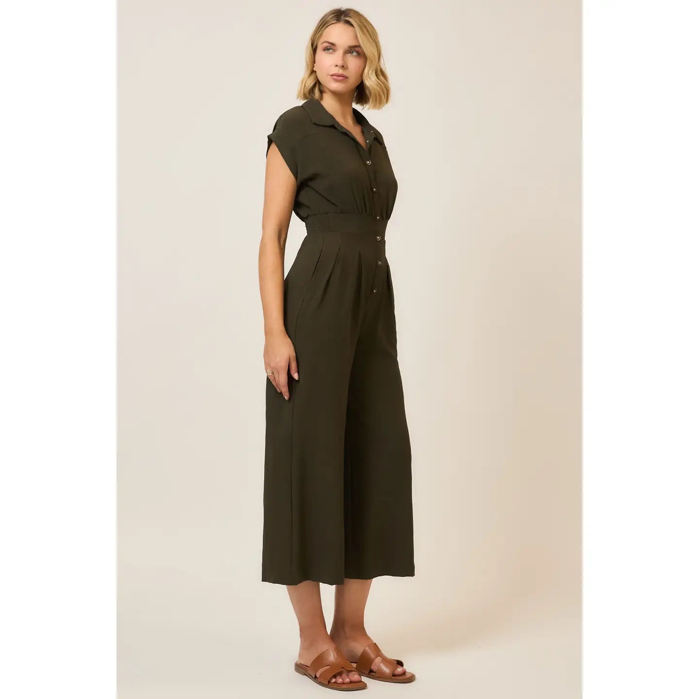 Short Sleeve Wide Leg Jumper