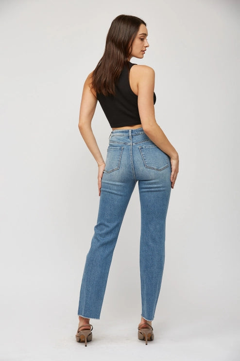 Aniello Super High Rise Straight Leg