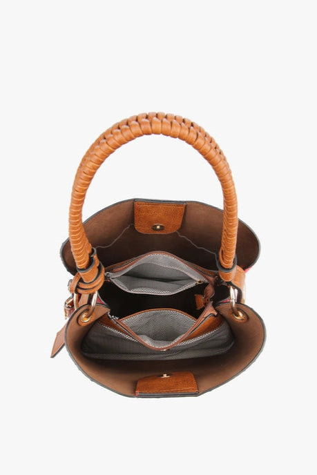 Olivia Animal Print Contrast Hobo