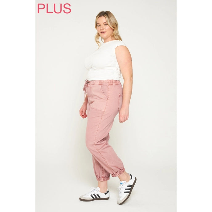 Deep Pink High Rise Jogger