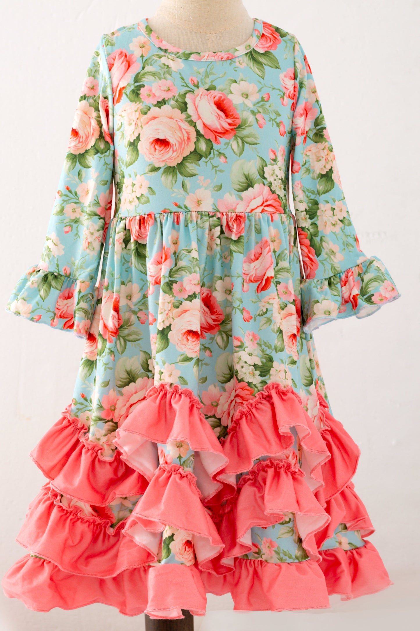 Antique Rose Maxi Girls Dress