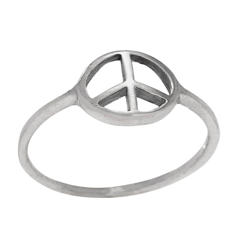 Keep The Peace Sterling Silver Ring
