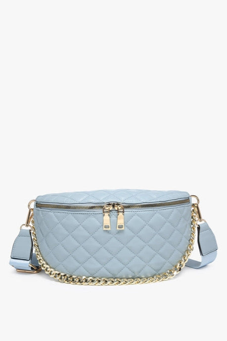 Sylvie Quilted Belt Bag w/ Chain Strap