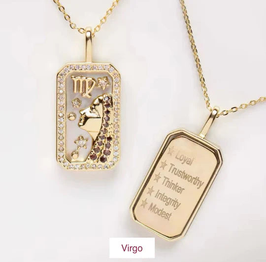 Double sided Zodiac Necklace