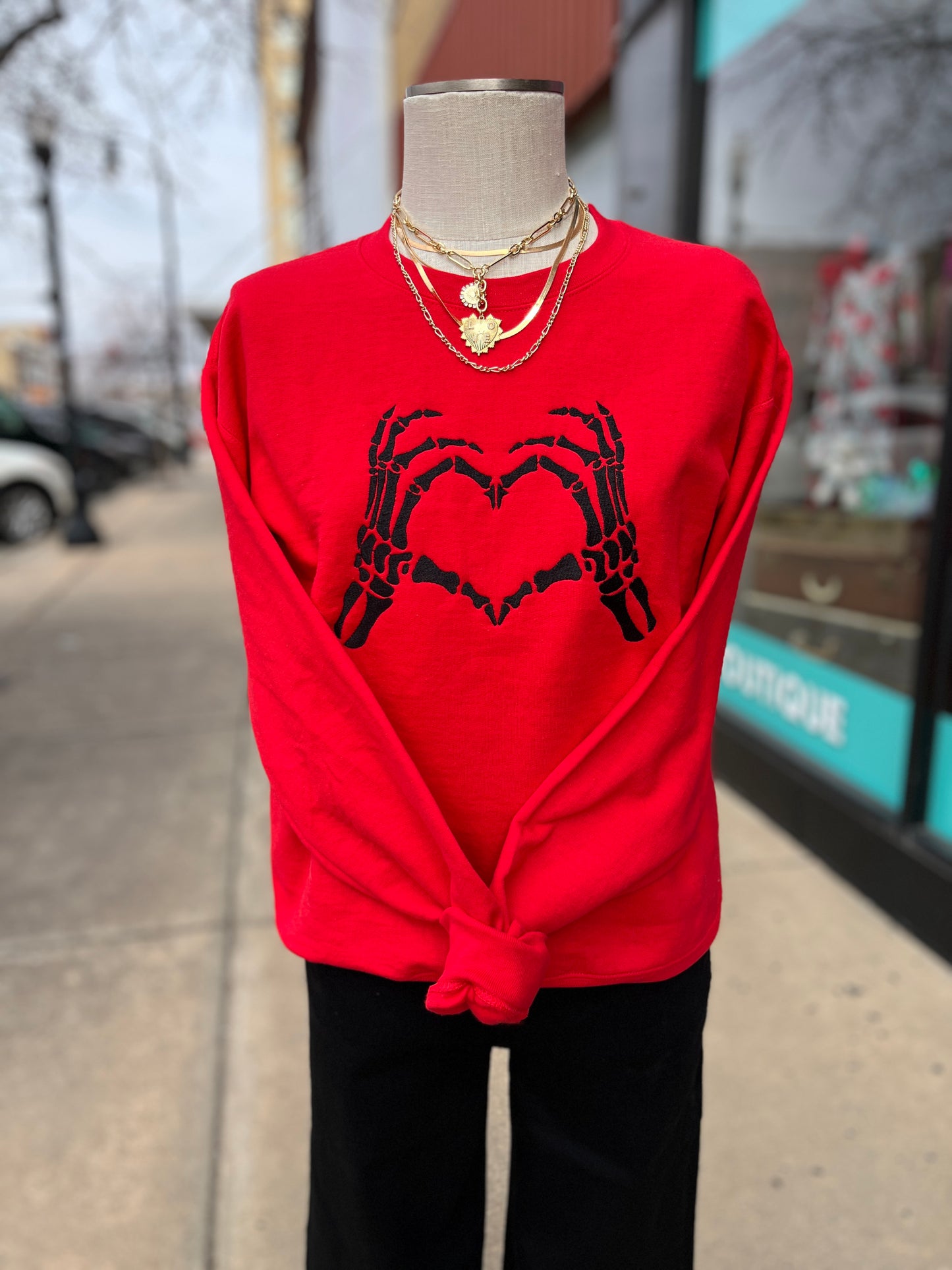 Hand/Heart Crew Neck