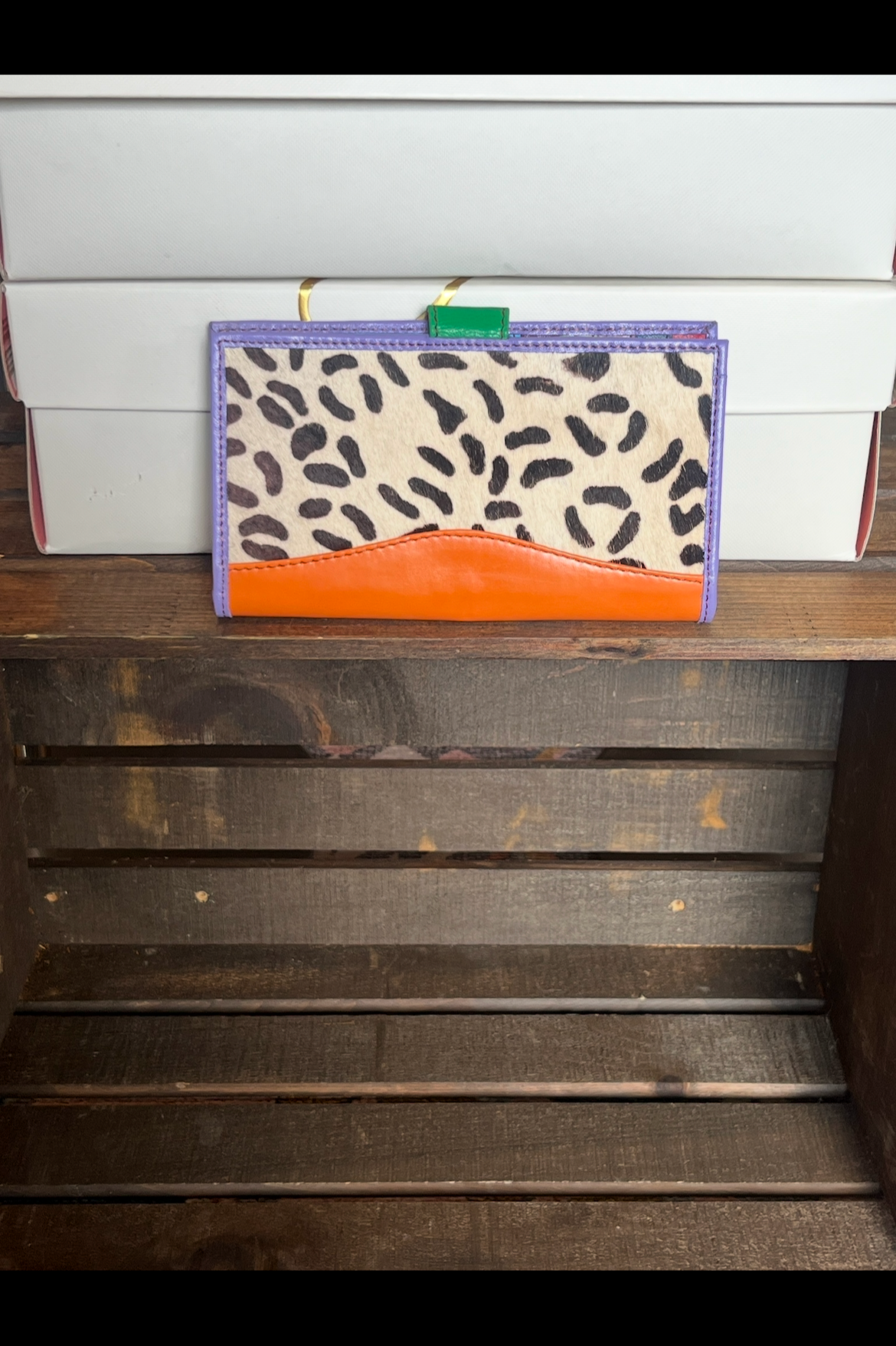 Mara Real Leather & Hair On Hide Wallet
