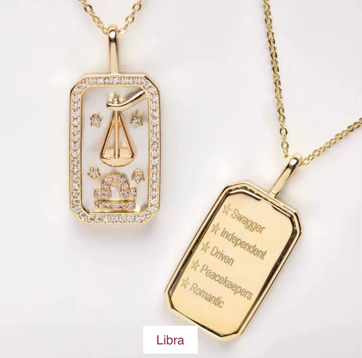 Double sided Zodiac Necklace