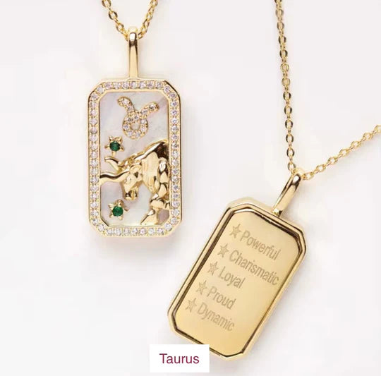 Double sided Zodiac Necklace