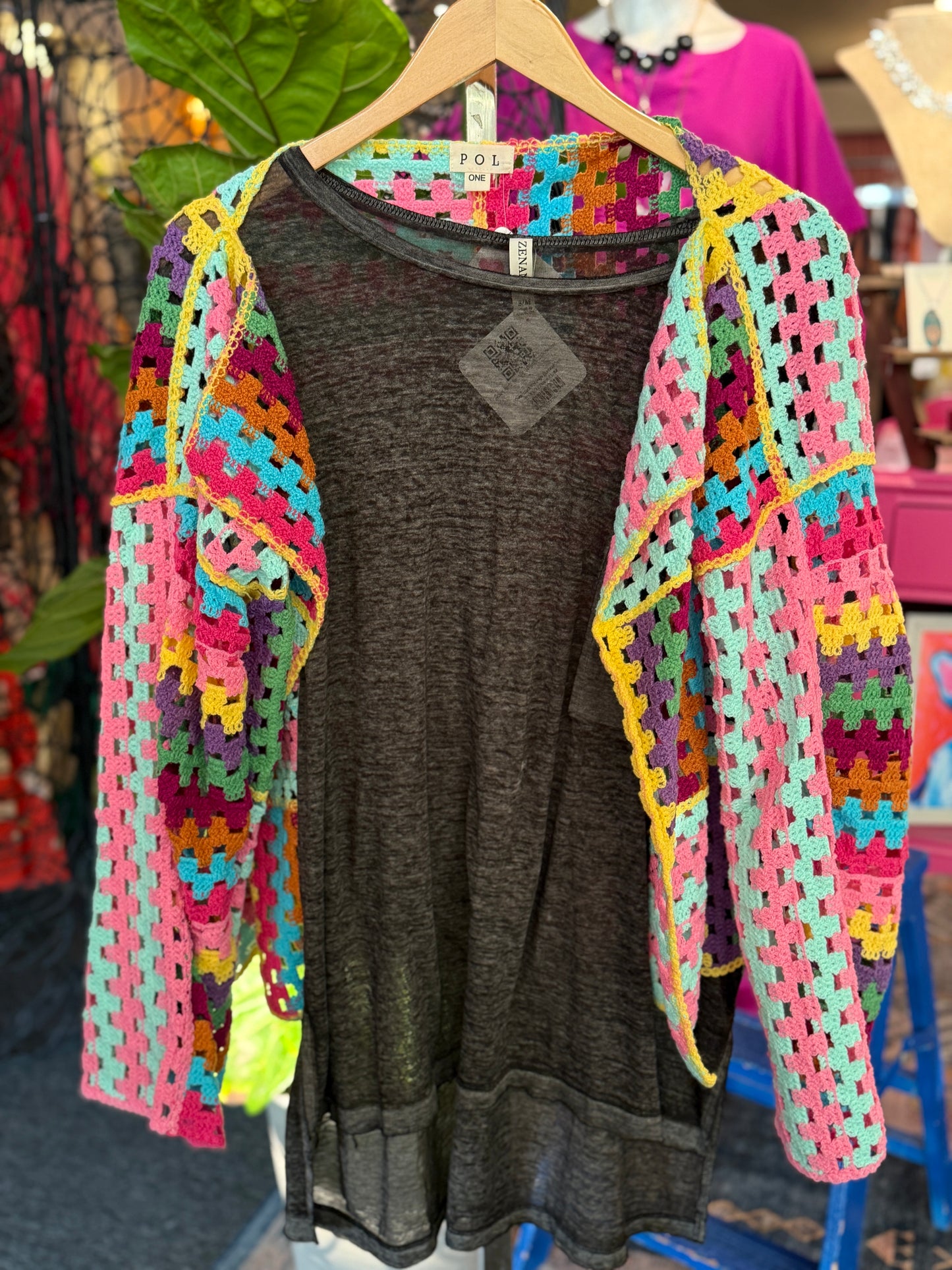 Oversized Melange Burnout Tee