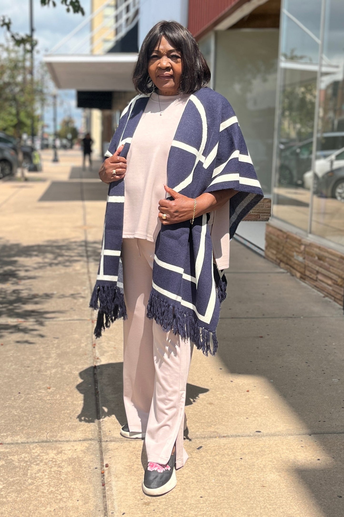 Butter Modal Side Slit Cape Top