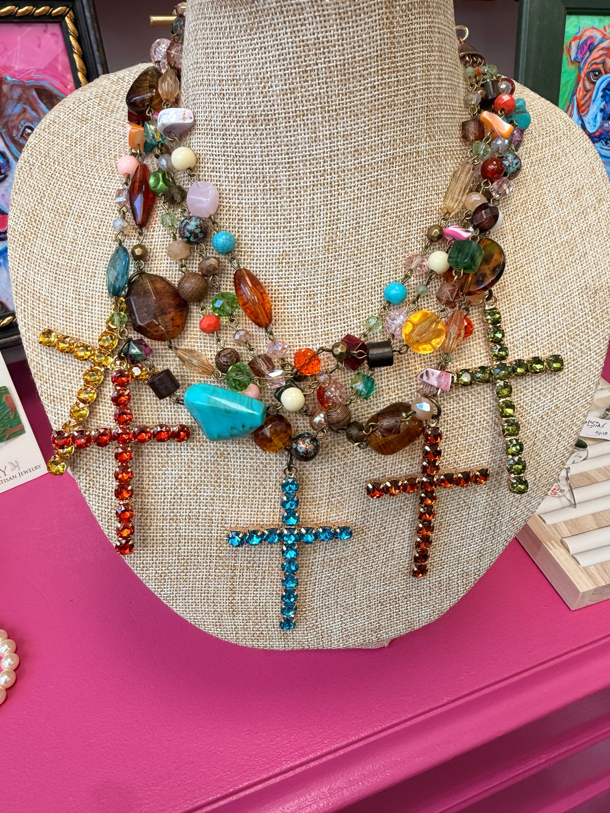 Multi Cross Necklace
