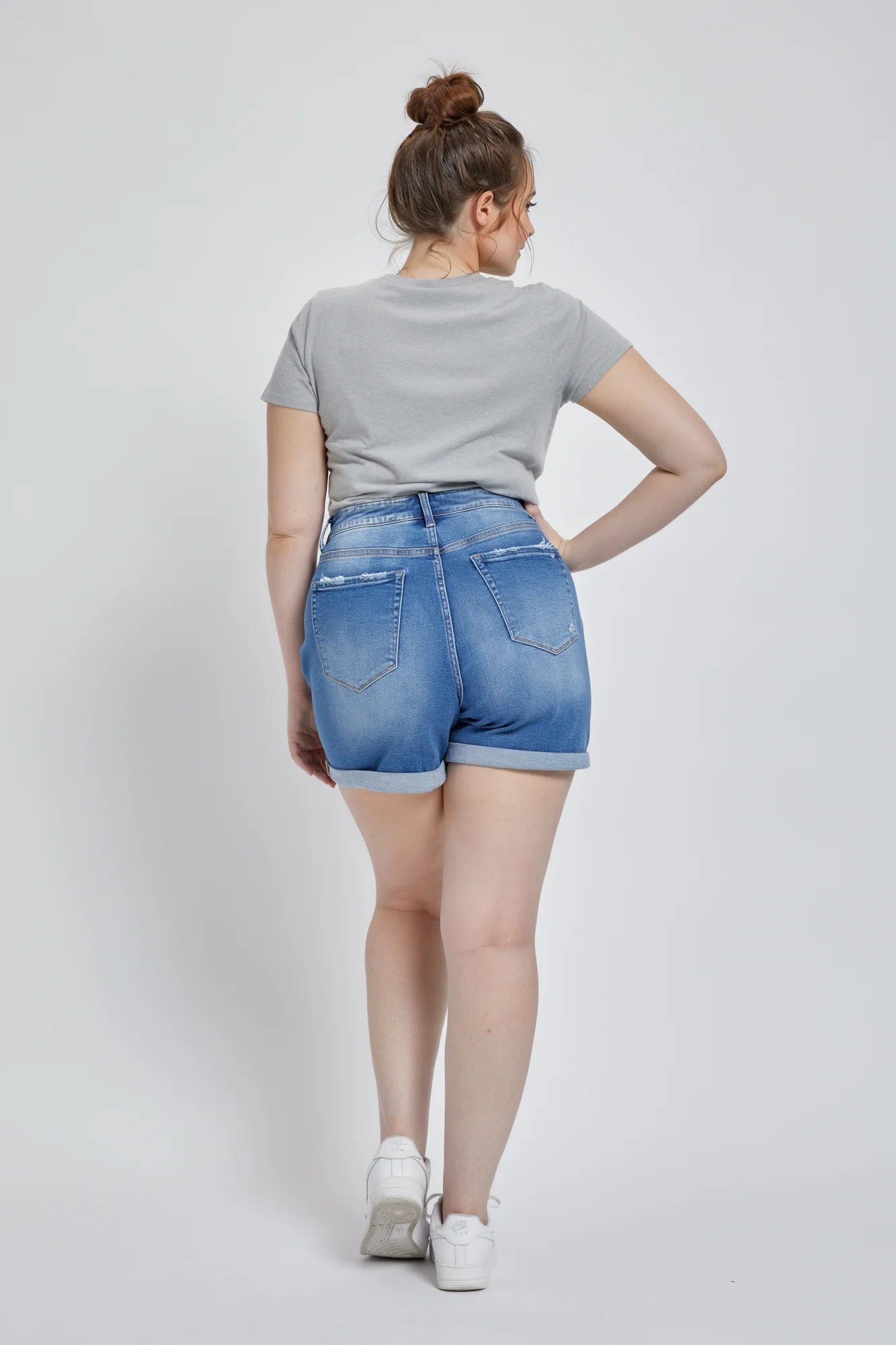 Double Cuff Mom Shorts