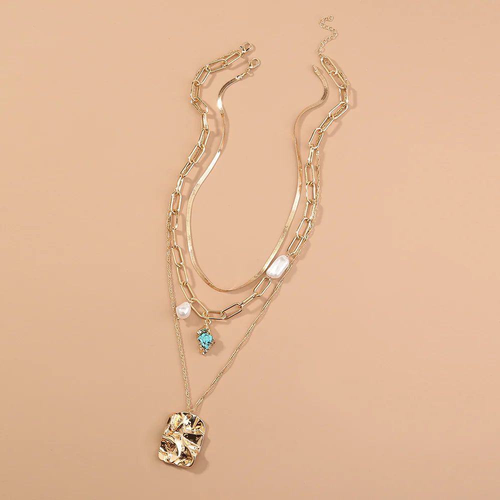 Layered Turquoise Necklace