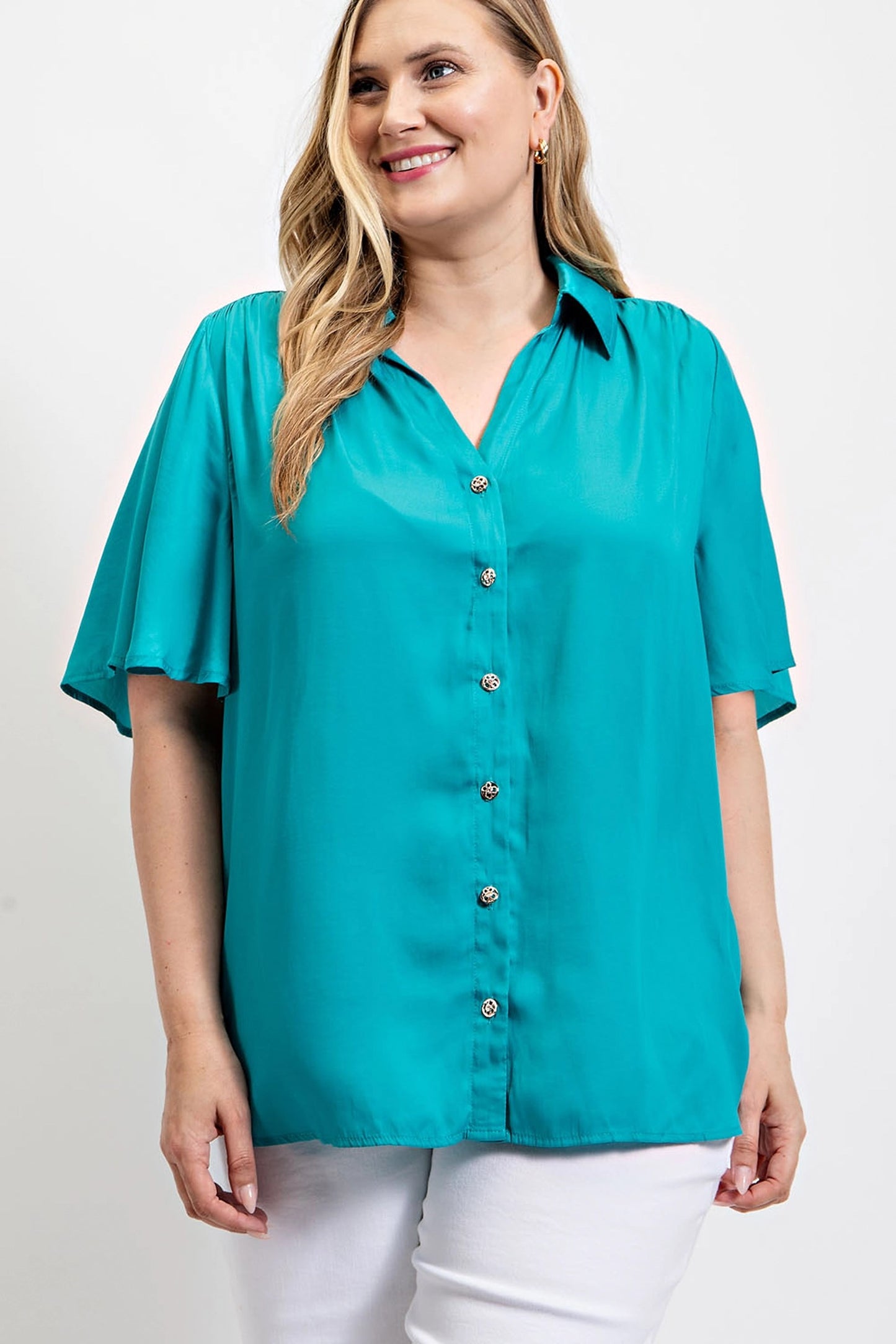 Collared Button Down Loose Fit