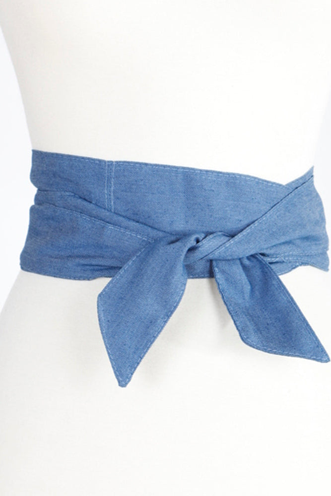 DENIM RIBBON BELT