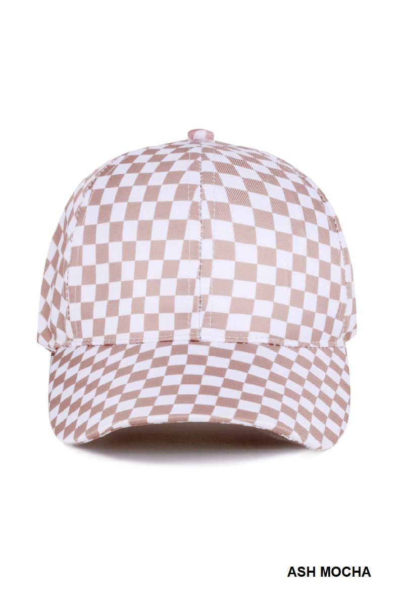 Checkered Baseball Hat