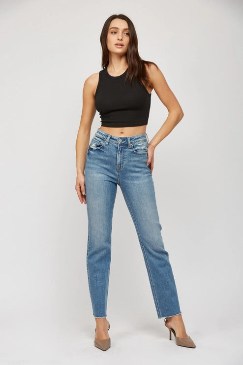 Aniello Super High Rise Straight Leg