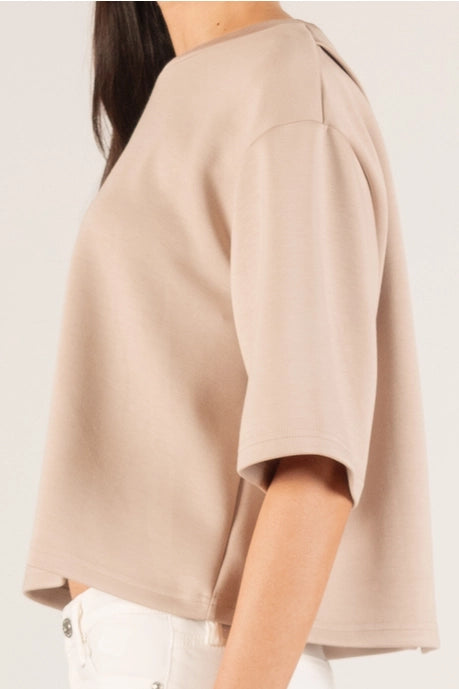 Butter Modal Overlap Back Detail Top