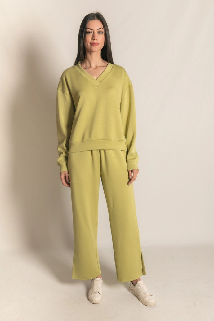 Blake Wide Leg w/ Bottom Slits