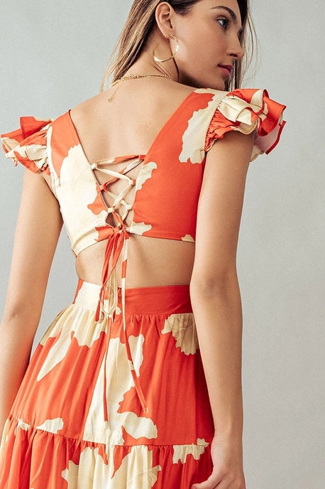 Back Lace Maxi Dress