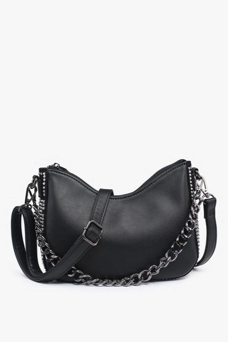 Grommet Detailed Shoulder Bag