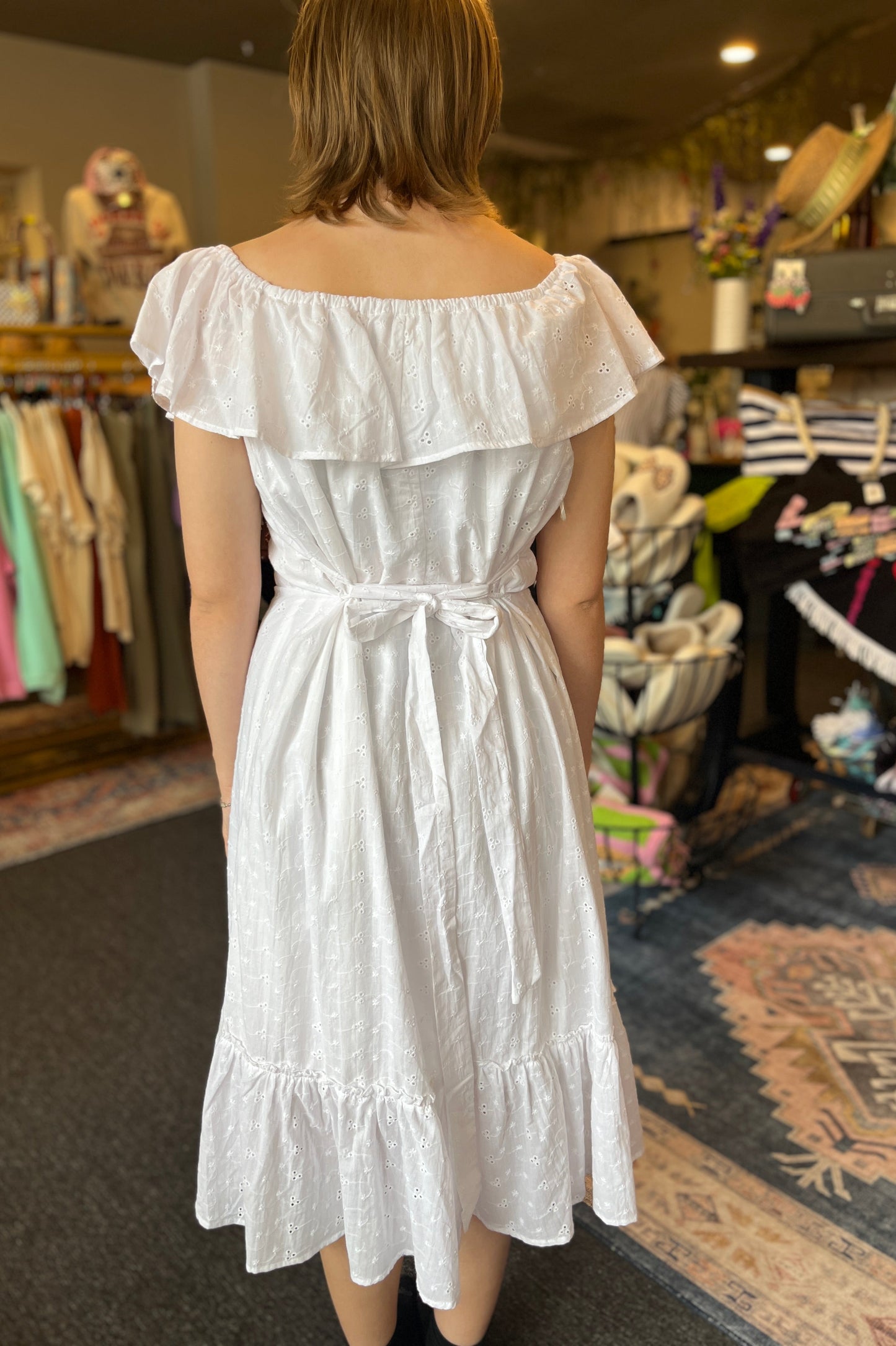Eyelet Embroidery Dress