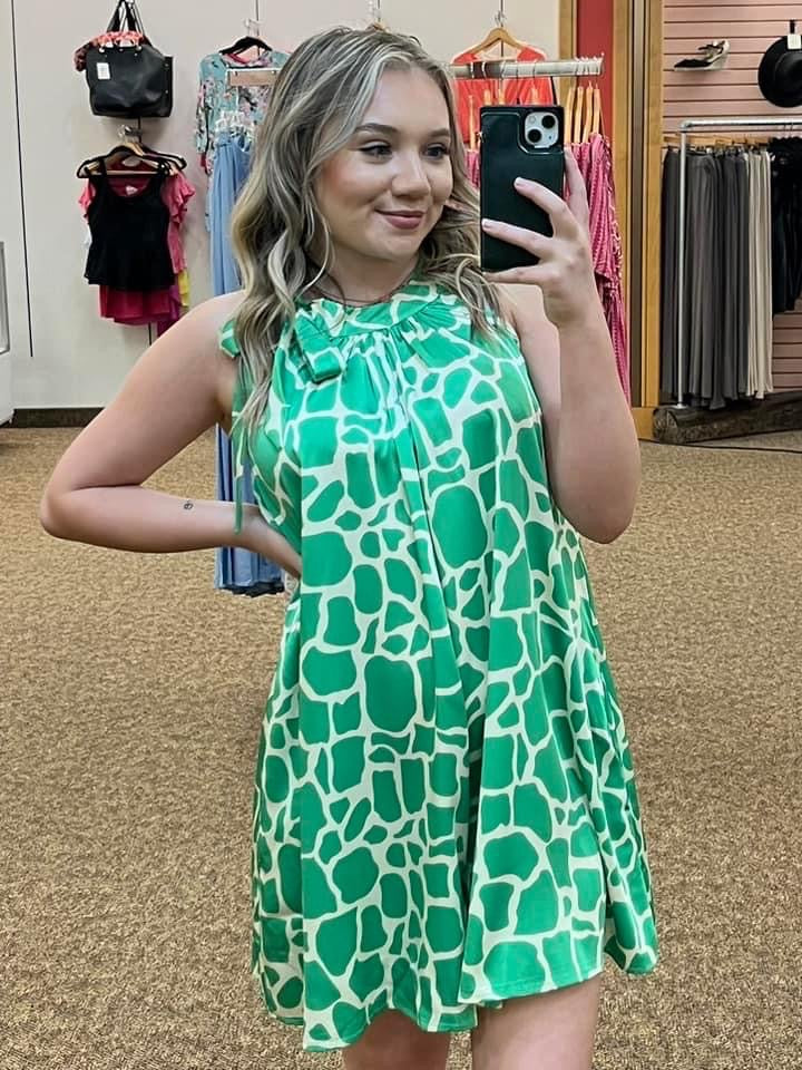 Green Halter Romper