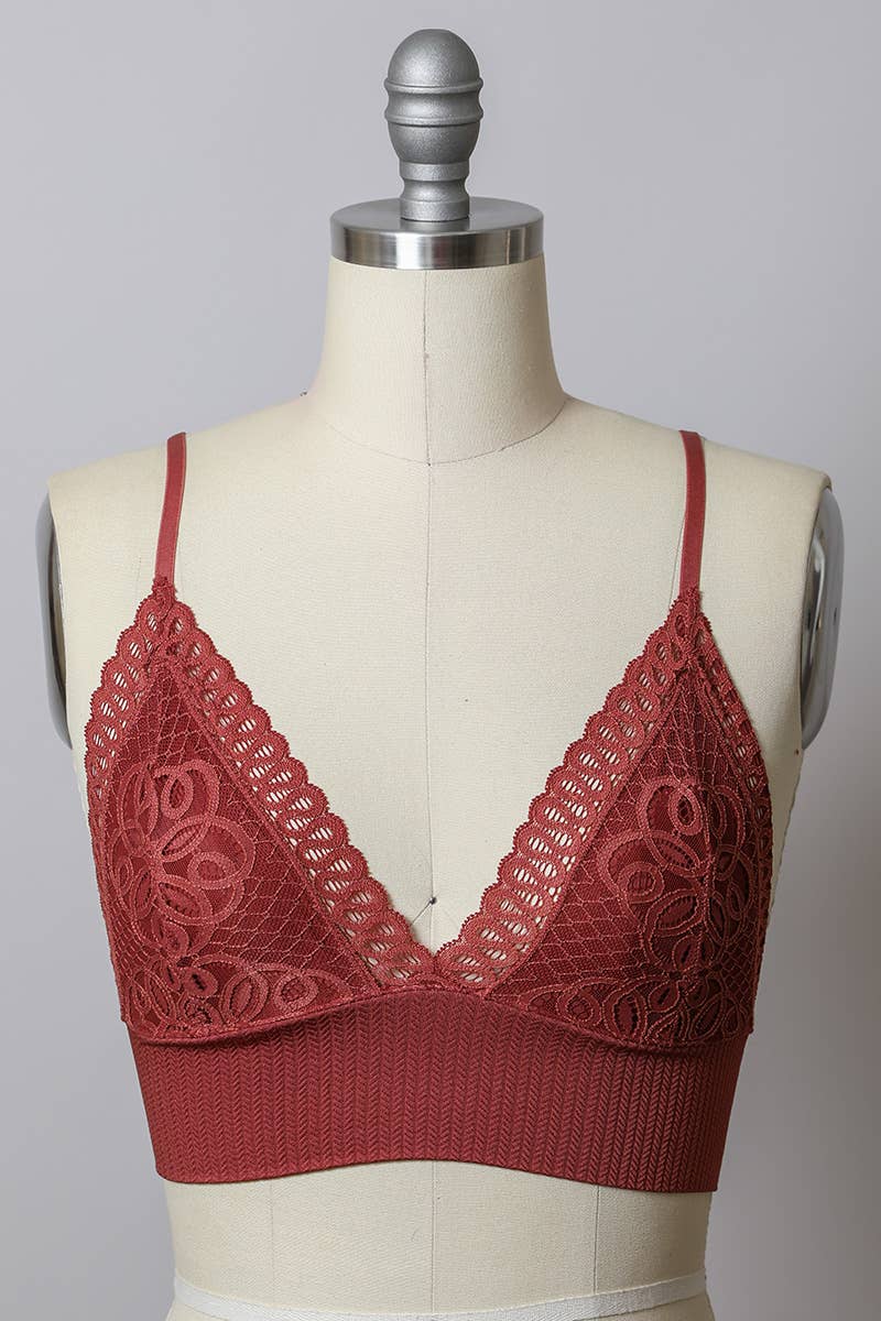 Lace Longline Seamless Bralette - Everyday Classic Style