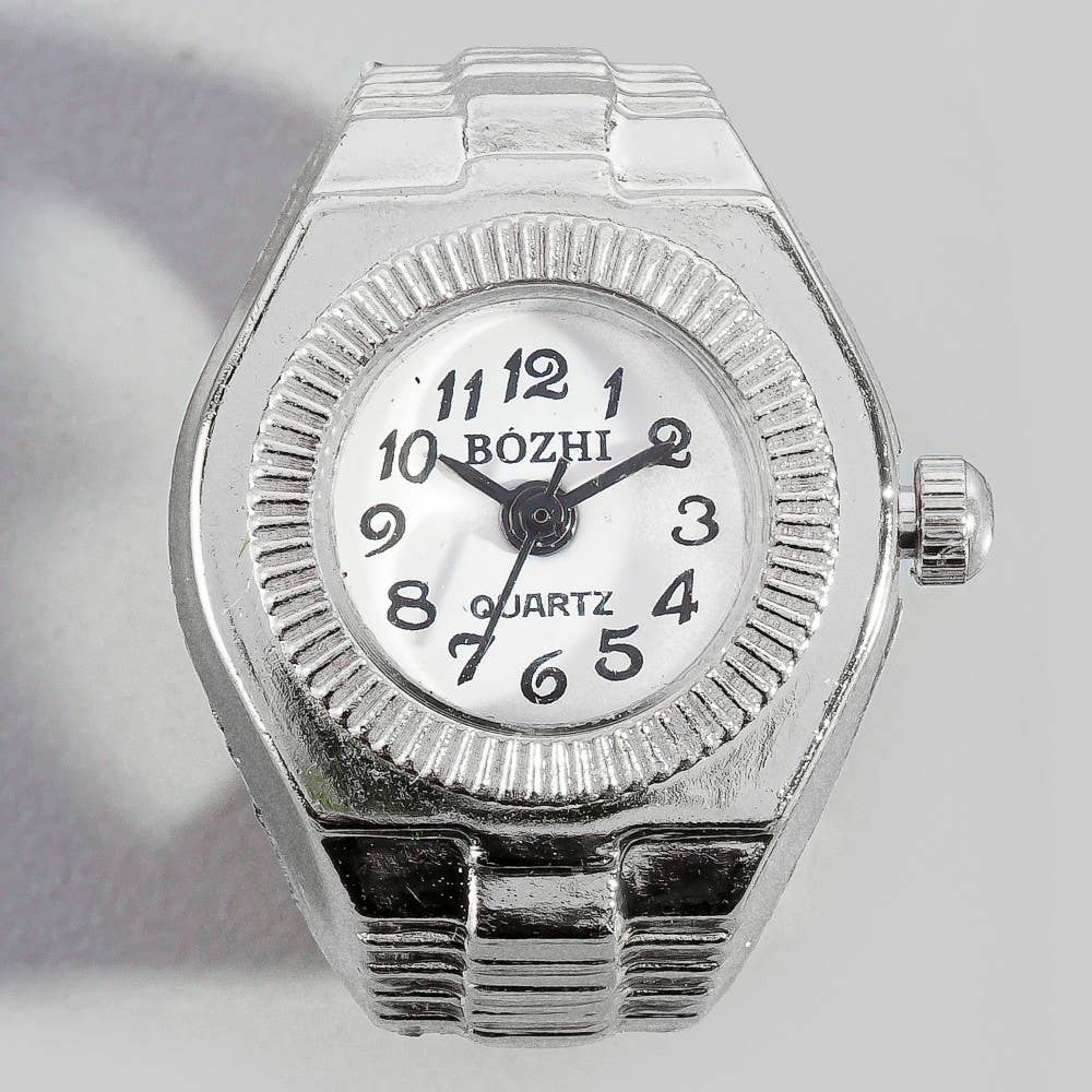 Stainless Steel Ring Watch