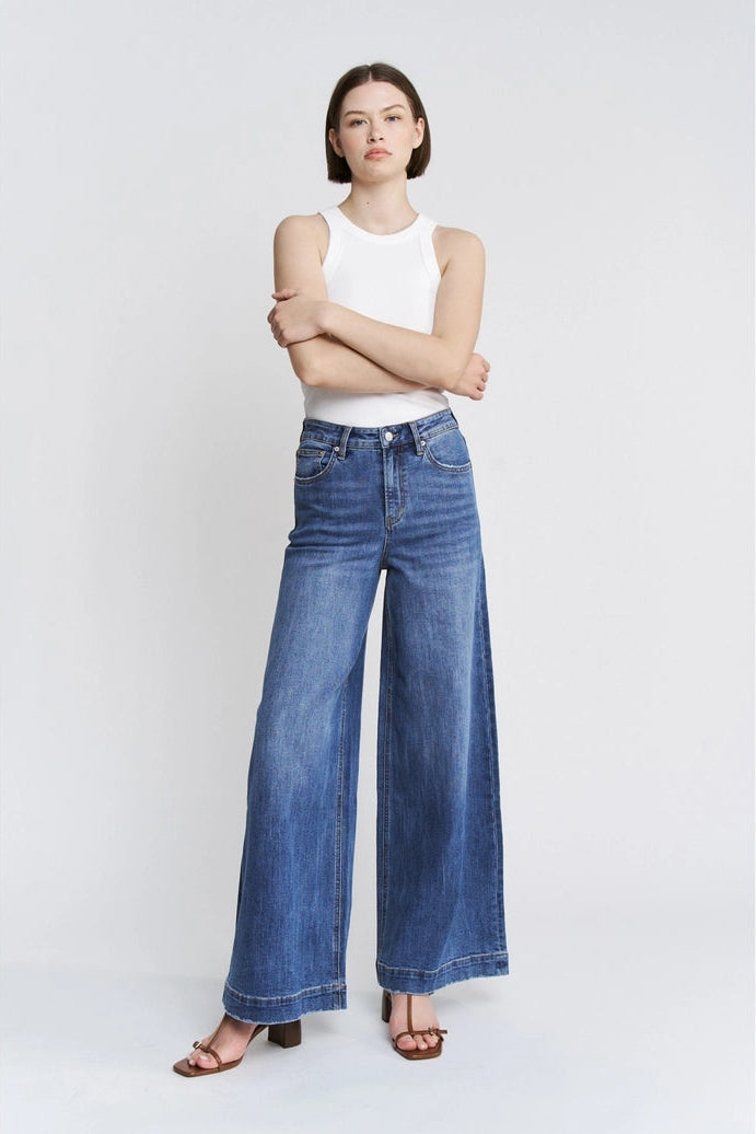 Super High Wide Leg Slouchy Wash