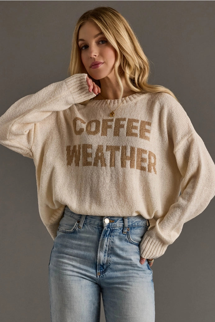 Coffee Weather Lightweight Sweater