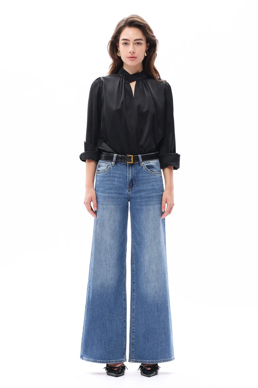 Bayeas Denim Midrise Wide Leg