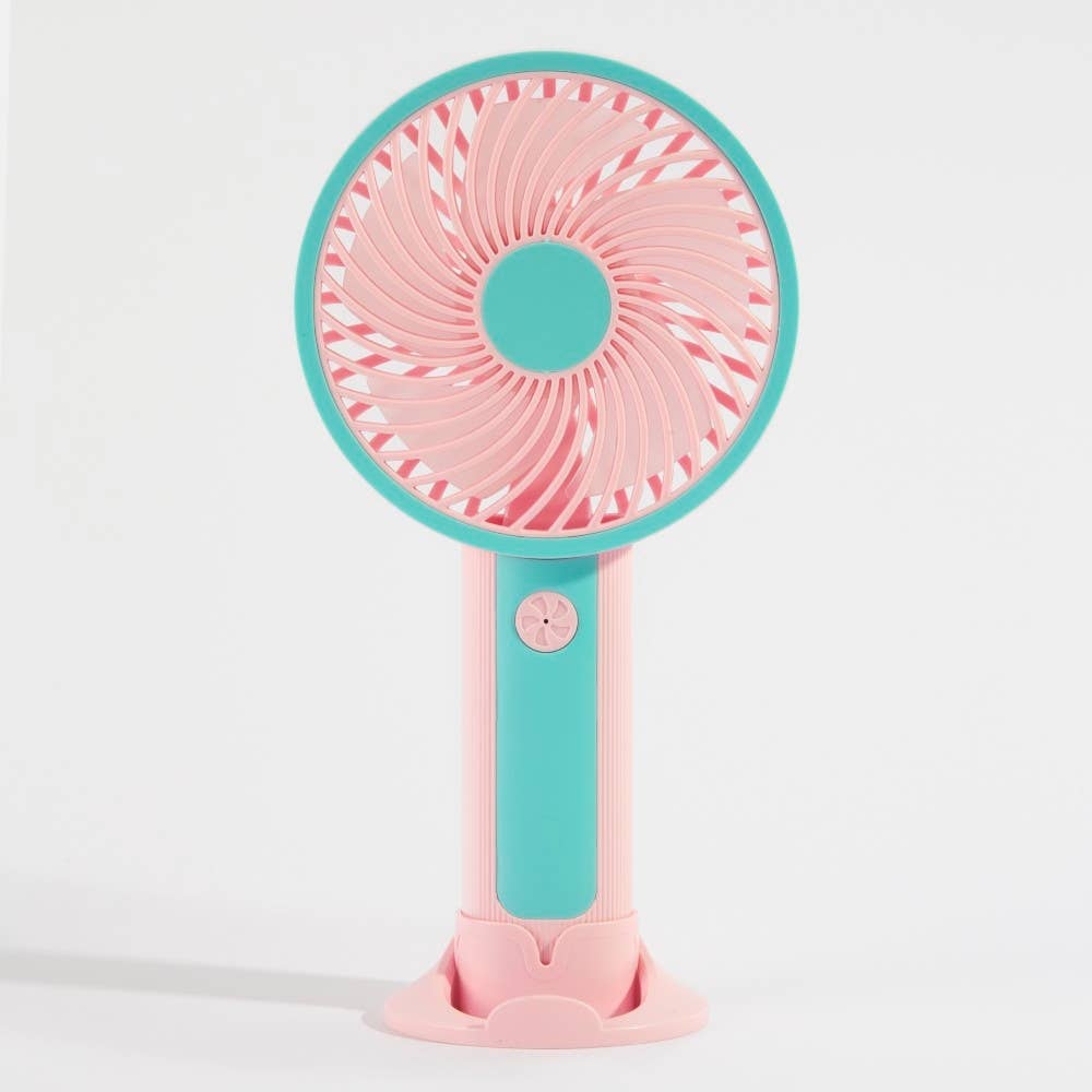 Round Standing Portable Rechargeable Fan