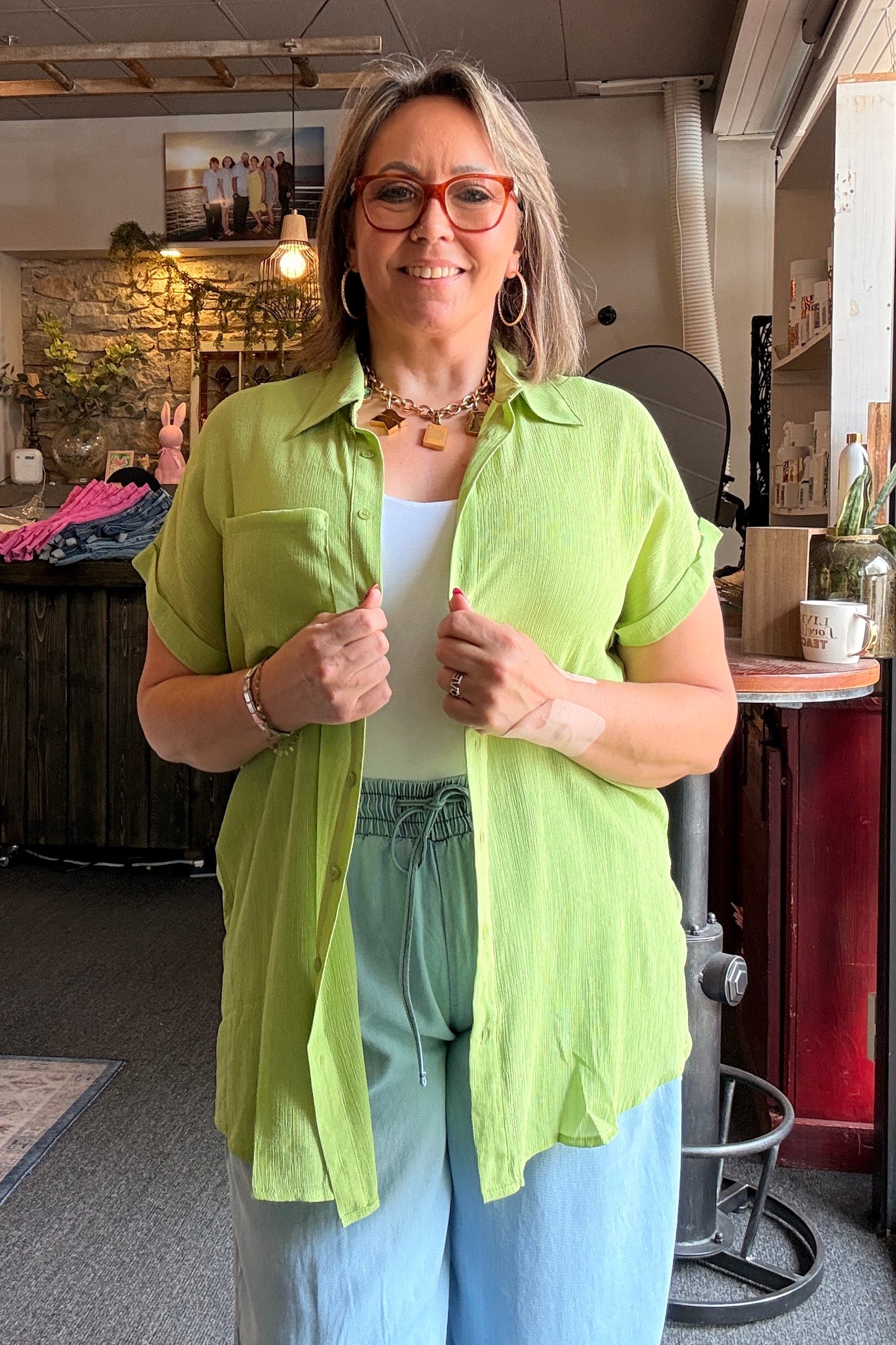 Lightweight Luxe Button Down