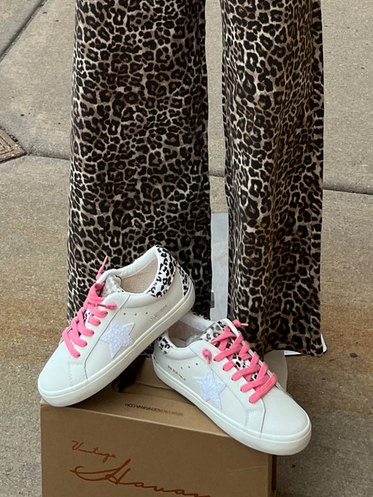 Pink Lace White/Cheetah