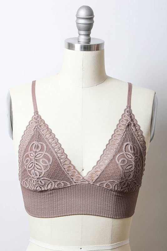 Lace Longline Seamless Bralette - Everyday Classic Style