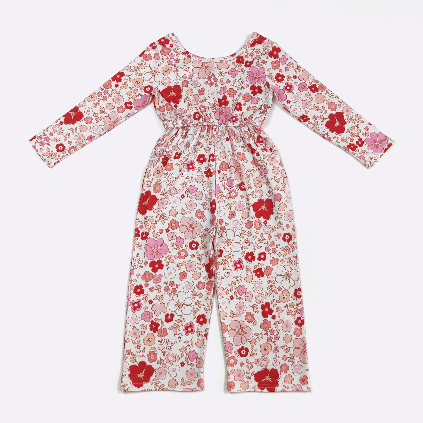 Cherry Floret Girls Romper