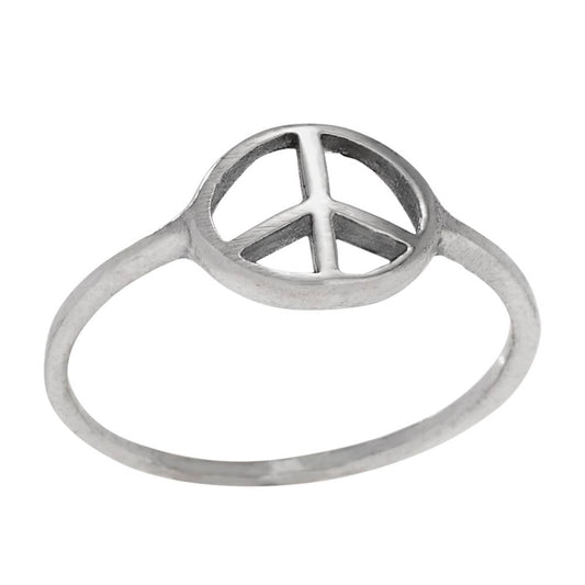 Keep The Peace Sterling Silver Ring
