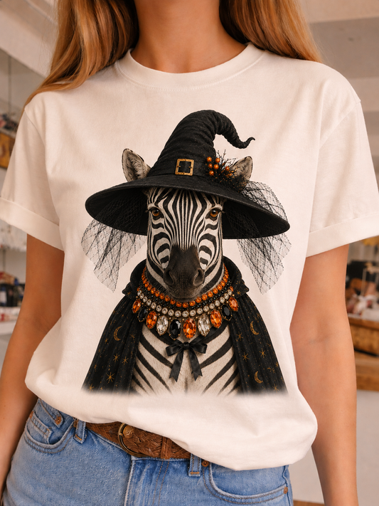 Jeweled Collar Zebra Witch