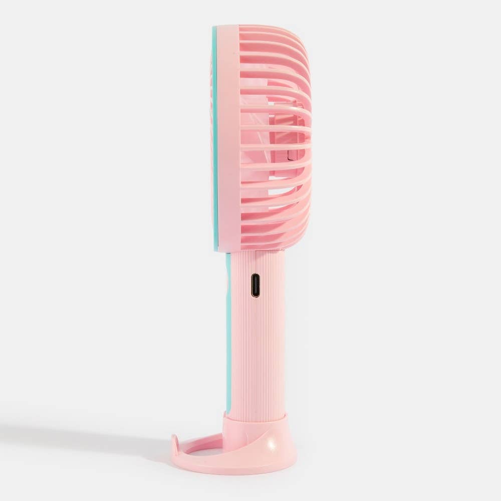 Round Standing Portable Rechargeable Fan