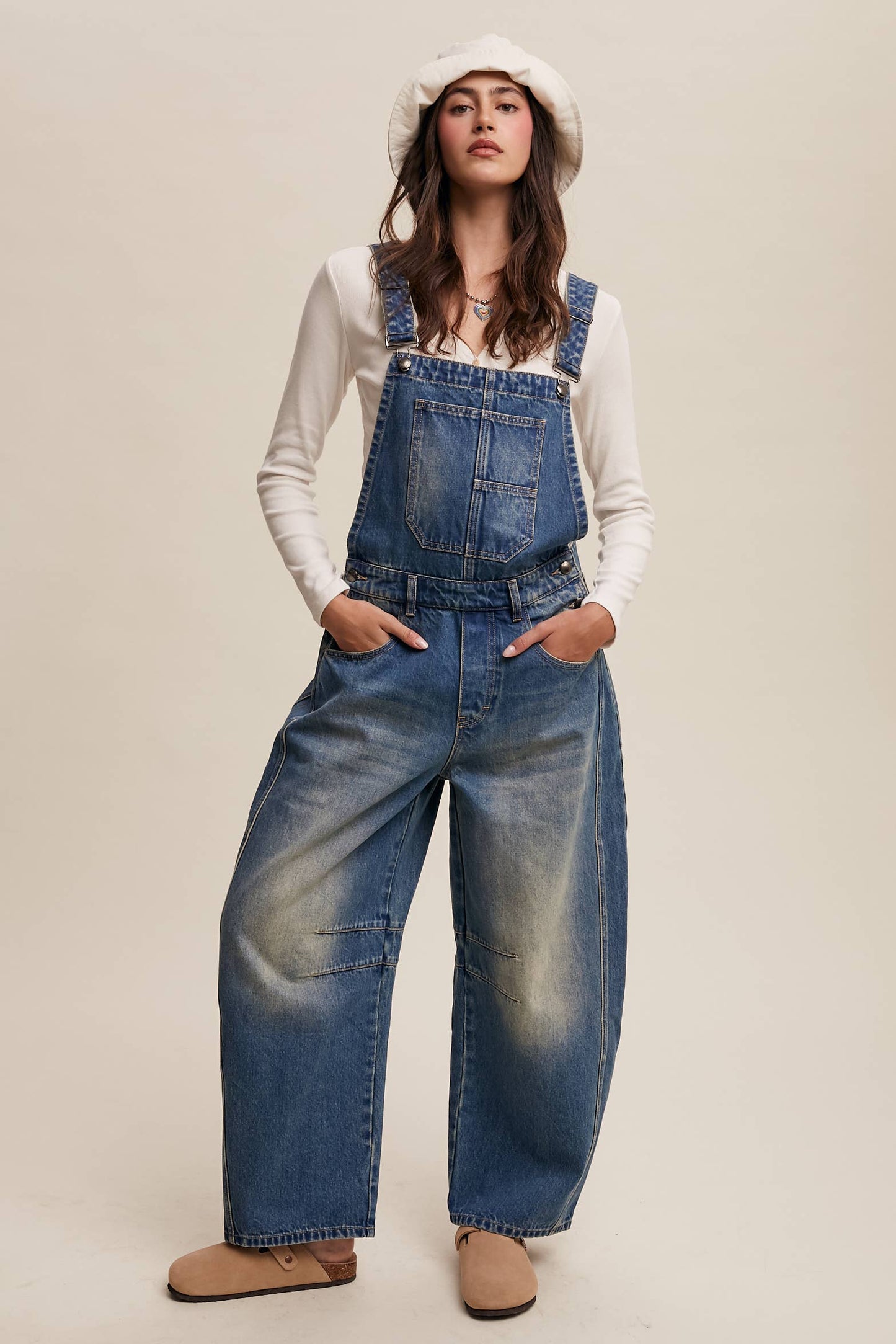 Barrel Jean Denim Overall