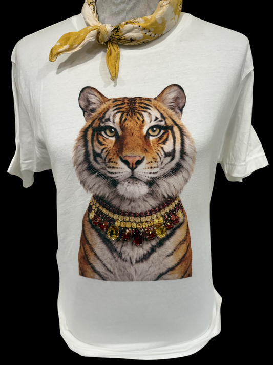 Jeweled(Maroon & Gold) Collar Tiger