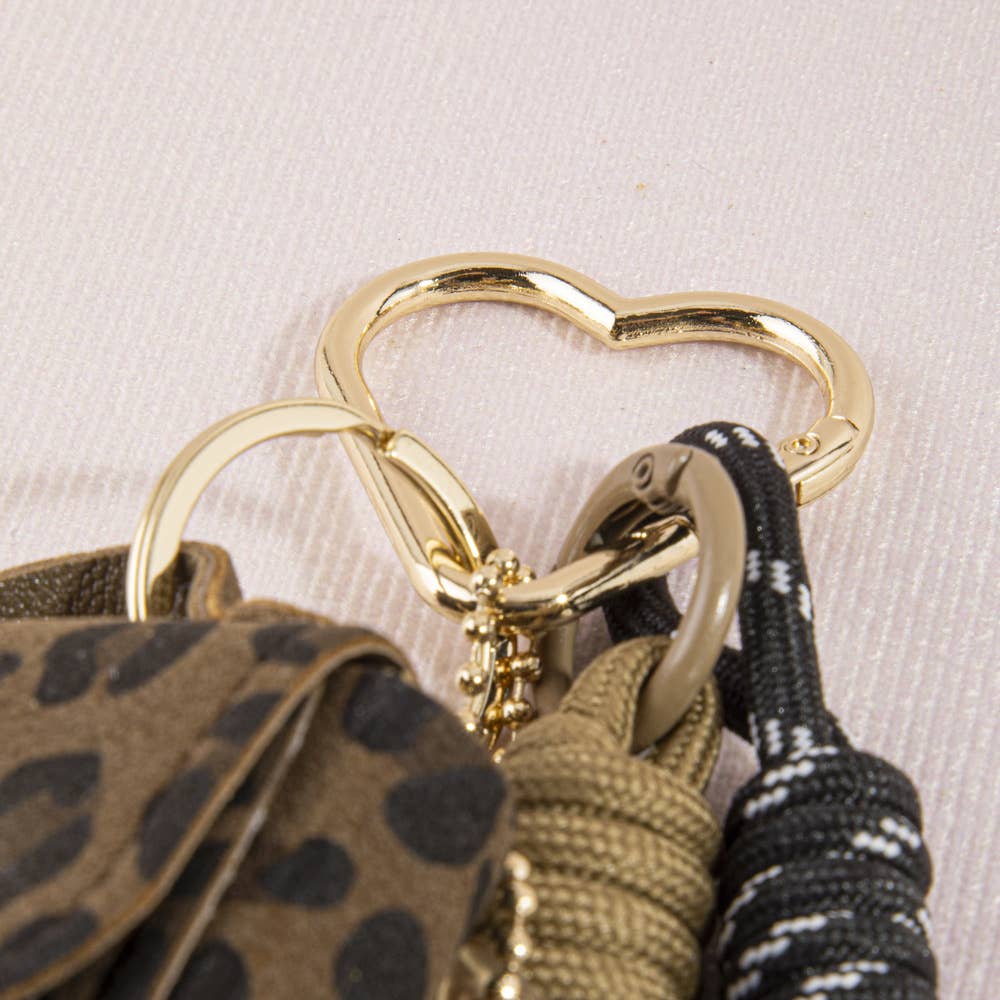Leopard Print Mini Handbag Star Bag Charm