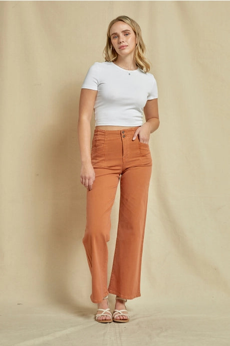 Cinnamon High-Rise Wide Leg