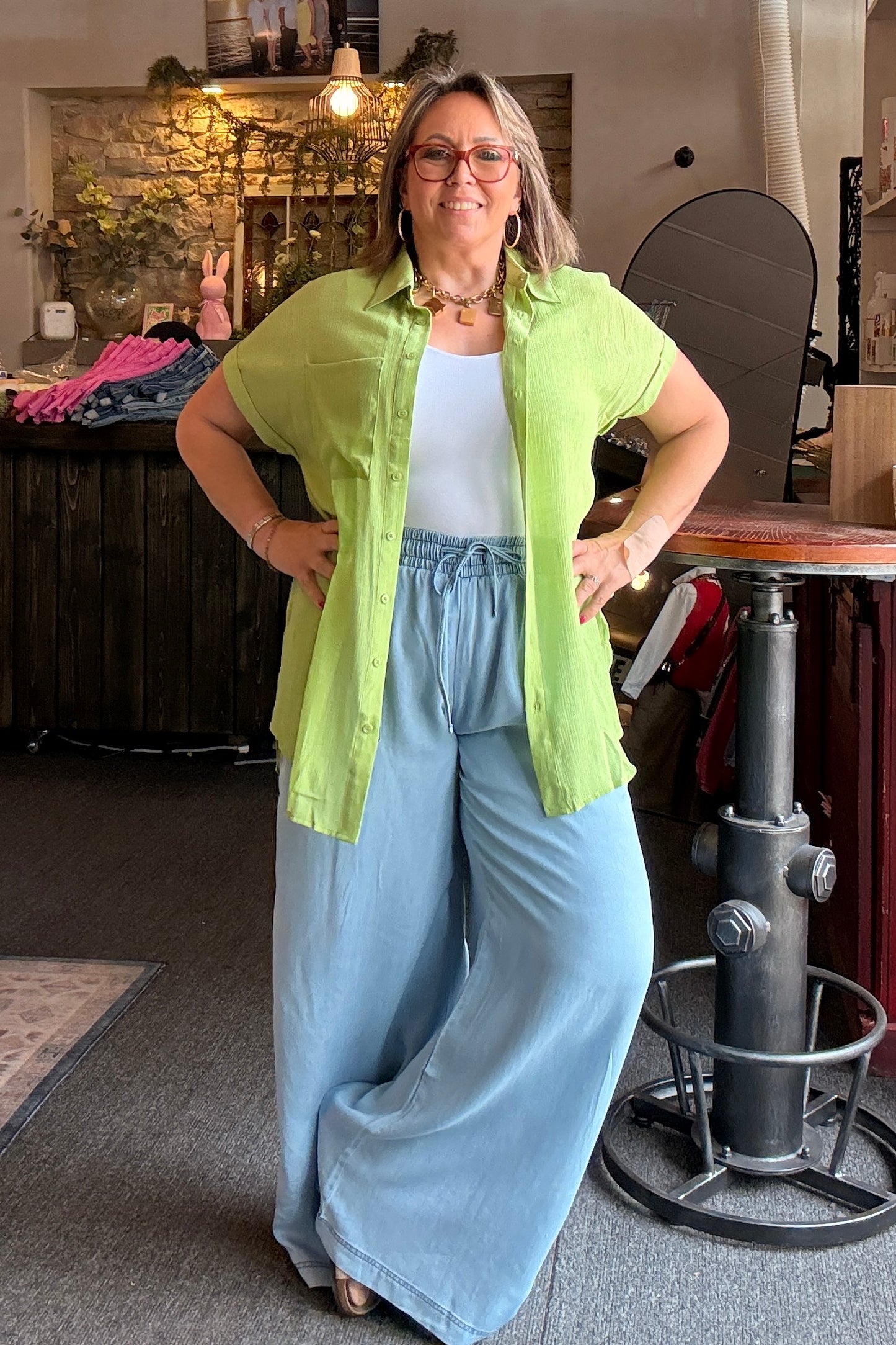 Lightweight Luxe Button Down