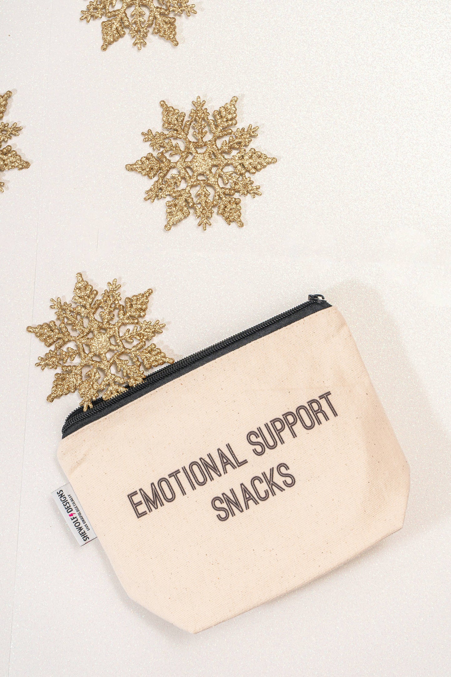 Pouch: Emotional Support Snacks — Fun Bag for Moms, Foodies