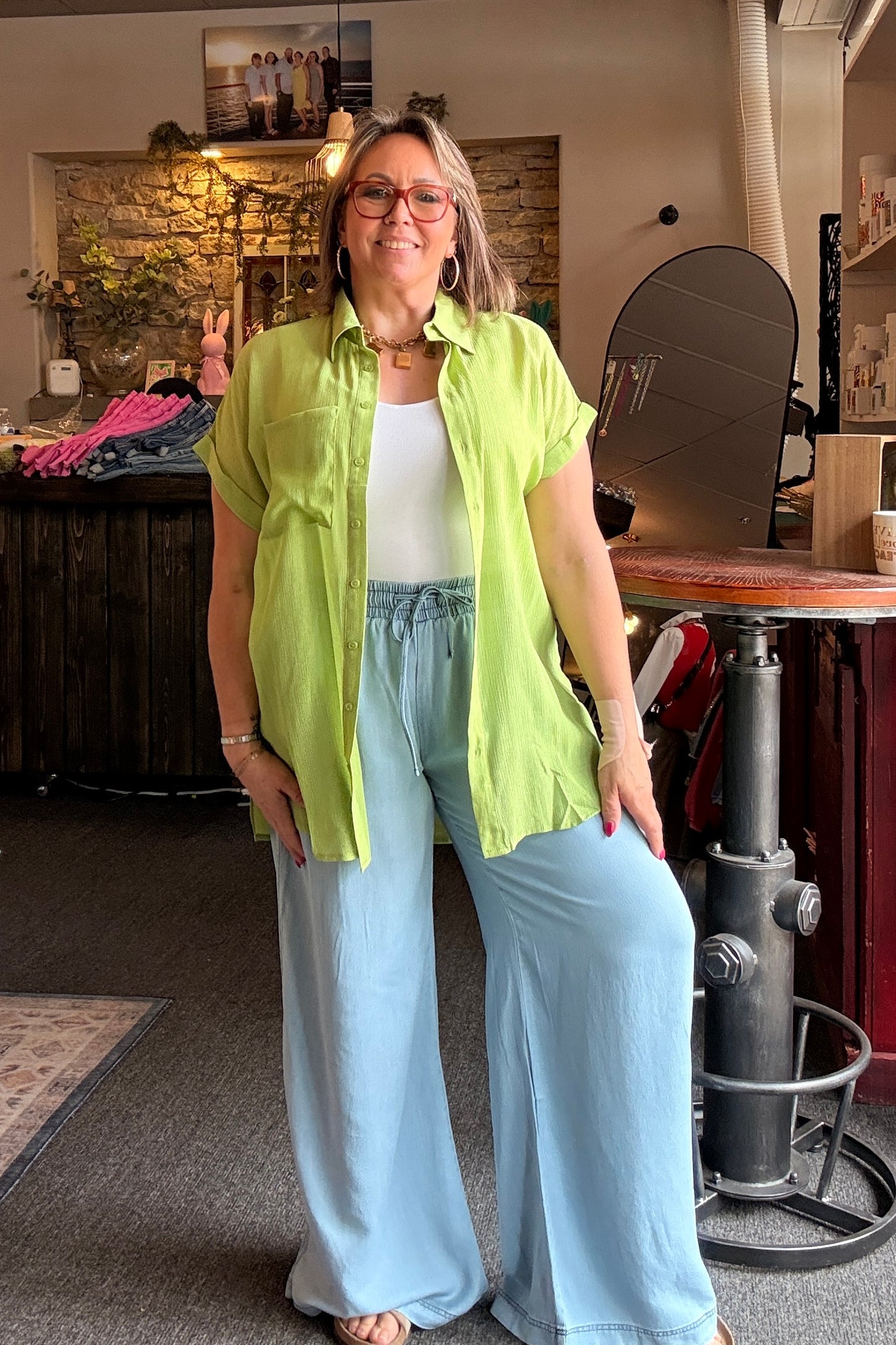 Lightweight Luxe Button Down